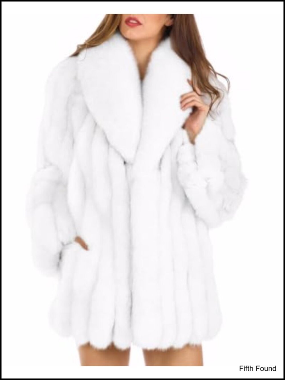 Womens Faux Fur Coat Winter Warm Fluffy Parka Jacket Thick Plus Size Outerwear